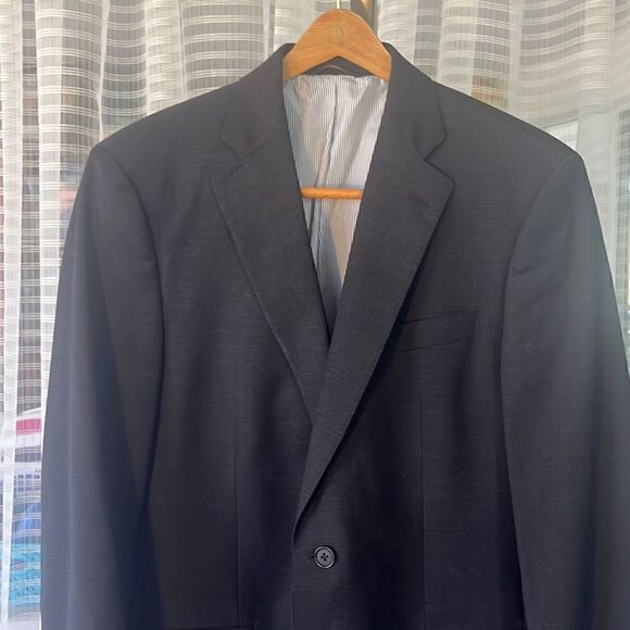 Brooks Brothers Explorer Madison Fit Suit Blazer Jacket 40L Wool Blend Charcoal - Picture 3 of 11